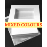 Market kit  10 sets of A3 windowed Mixed colours Mats offset to fit 16x20"
